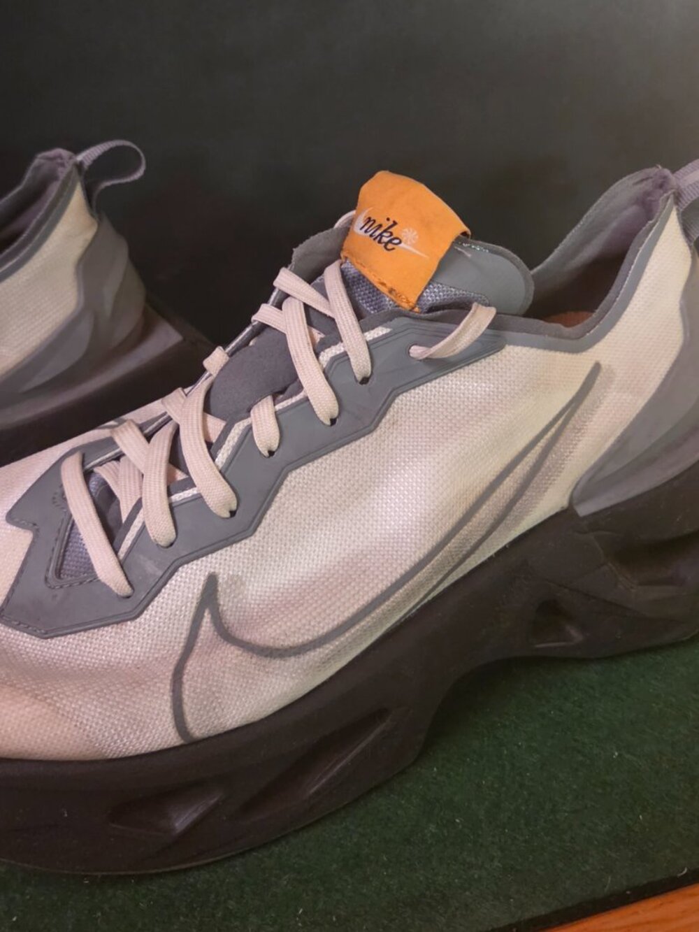 Nike ZoomX Vista Grind Sneakers White Grey Orange - Picture 2 of 5